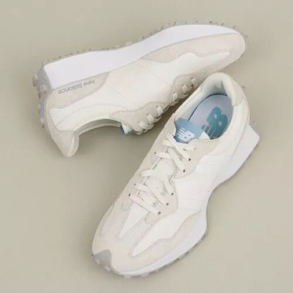 New Balance 327 Casual Womens Sneakers Shoes Sea Salt with Ocean Haze